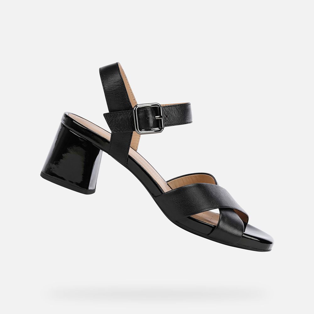 Geox Bayan Sandalet Siyah - Genziana - WOV-068924